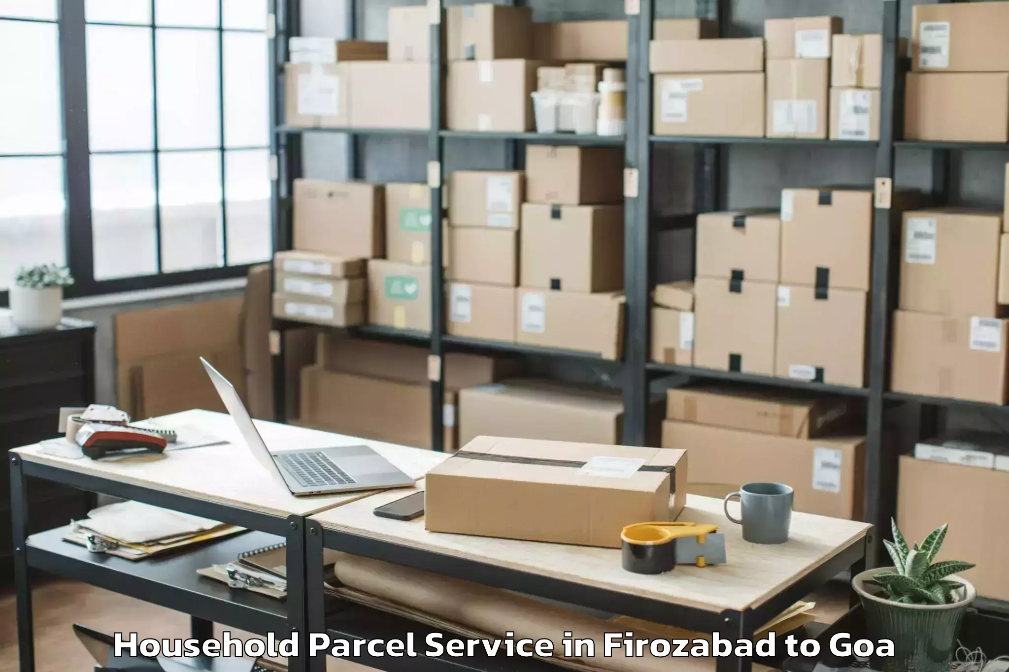 Book Firozabad to Chinchinim Household Parcel Online